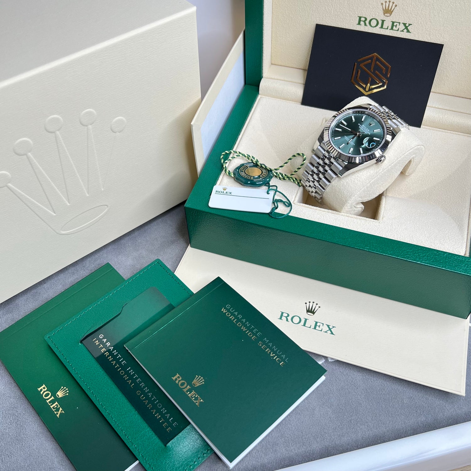 Rolex Datejust 41 126334 Mint Green Dial Jubilee 2022 NEW MODEL Watch - SwissTimepieces