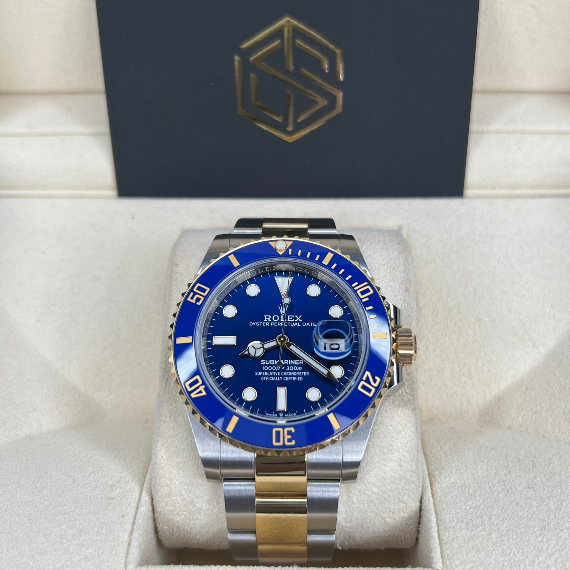 Rolex 126613LB Submariner Date Bluesy 2022 Unworn Full Set Watch