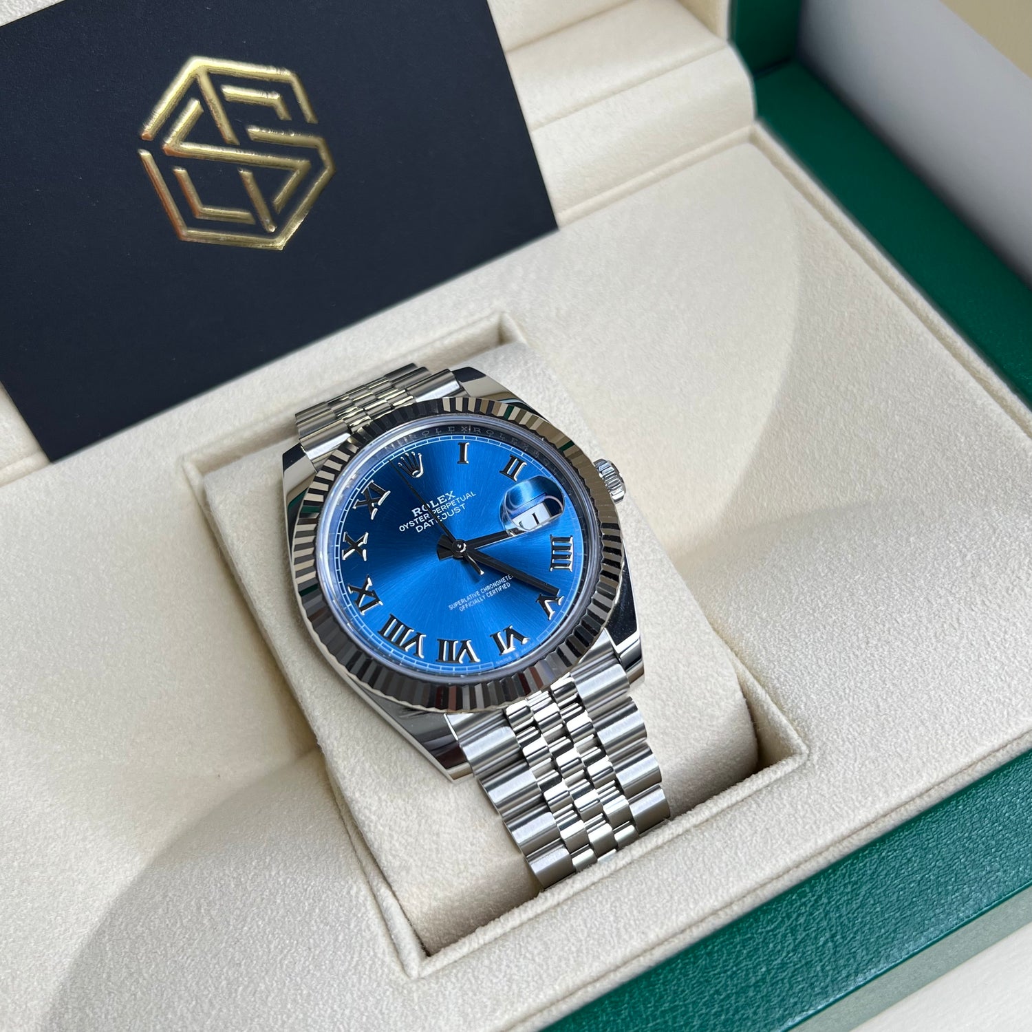 Rolex Datejust 41 126334 Azzurro Blue Dial Jubilee Feb 2022 Unworn ...