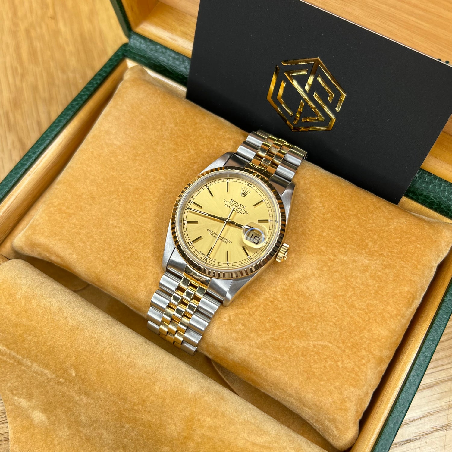 Rolex 16233 Datejust 36mm Bi-Metal Jubilee Full Set Watch | SwissTimepieces