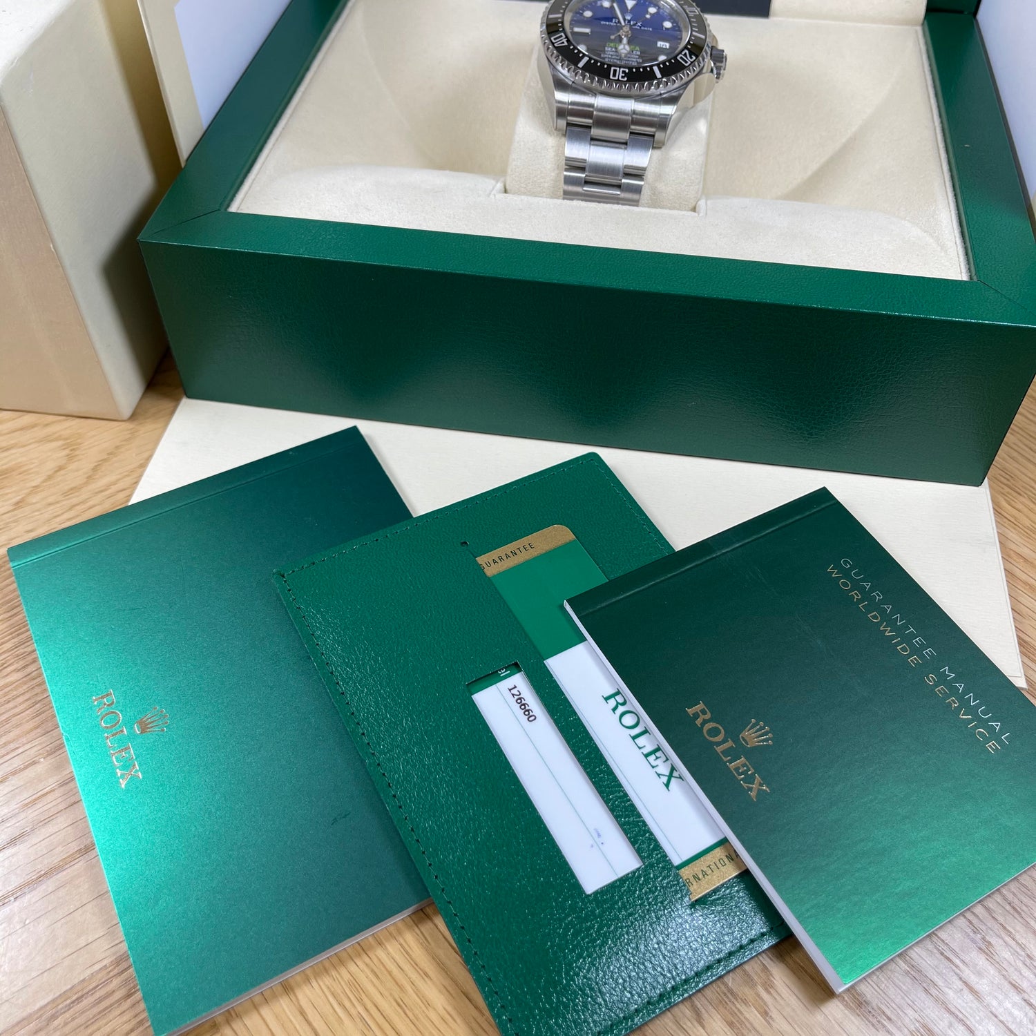 Rolex DeepSea James Cameron 126660 2021 Brand New Full Set Watch