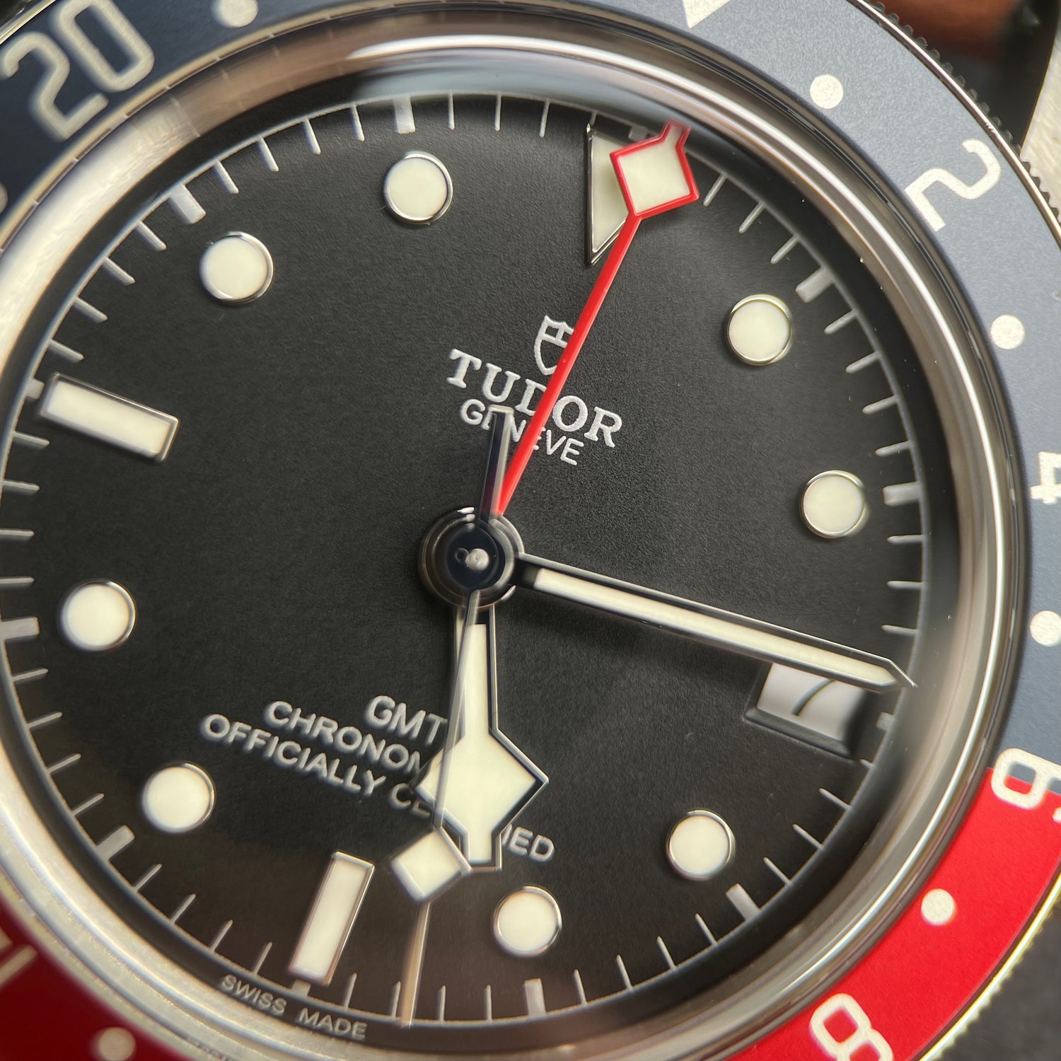 Tudor Black Bay GMT Pepsi 79830RB Leather Strap 2021 Full Set Watch - SwissTimepieces