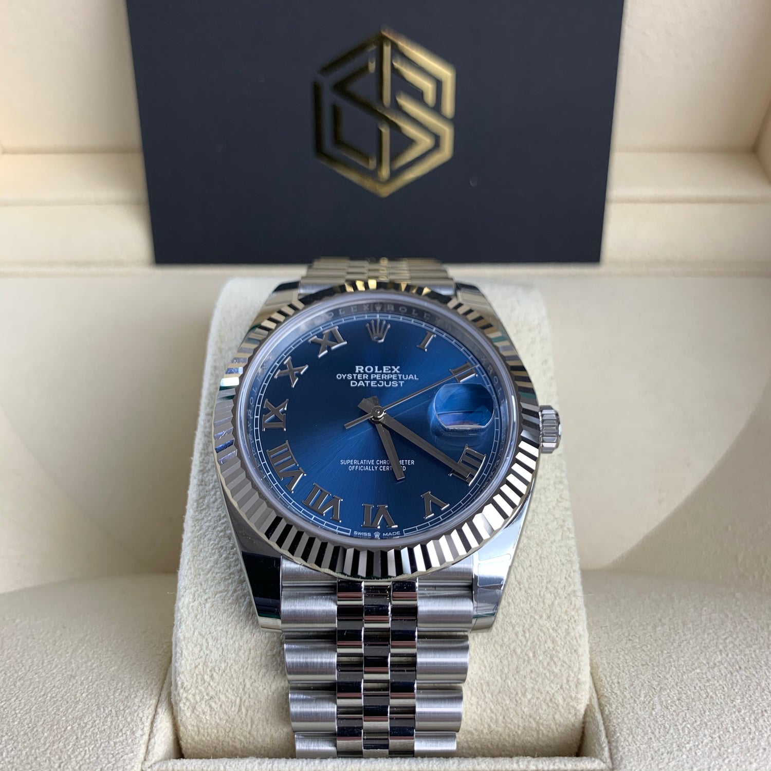 Rolex Datejust 41 126334 'Azzurro' Blue Roman Numeral Dial Jubilee 2020 Brand New Watch
