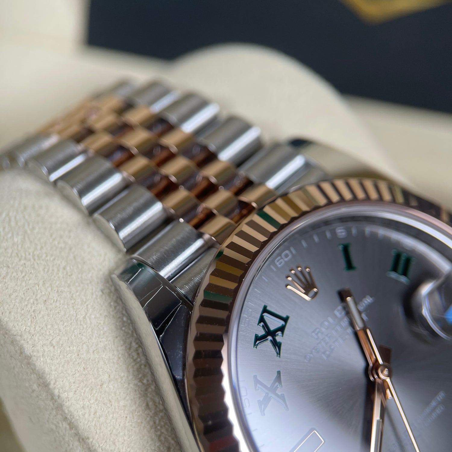 Rolex Datejust 41 126331 Wimbledon Dial Jubilee Everose 2021 Brand New Watch