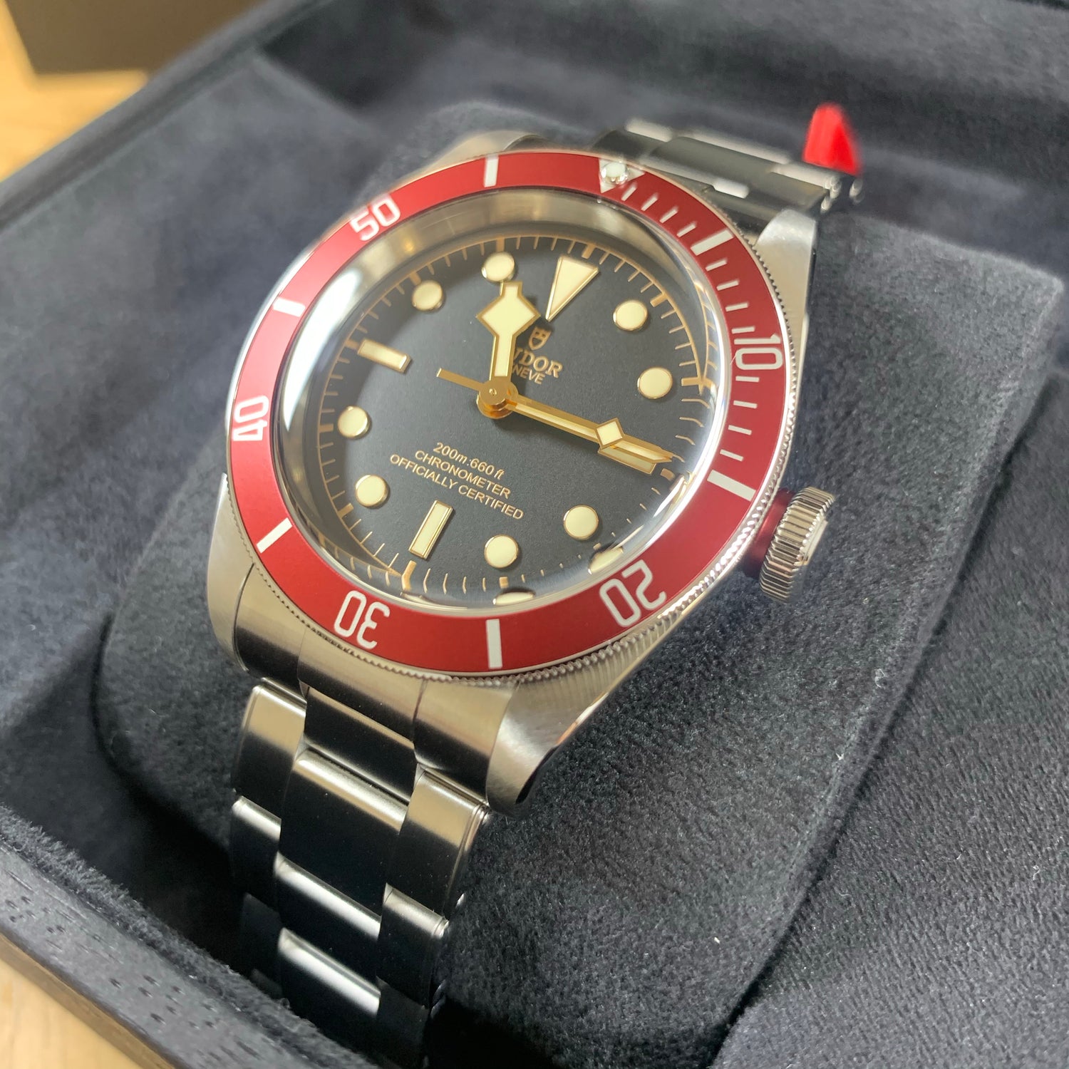 Tudor Black Bay Red Bezel M79230R-0012 41mm Watch
