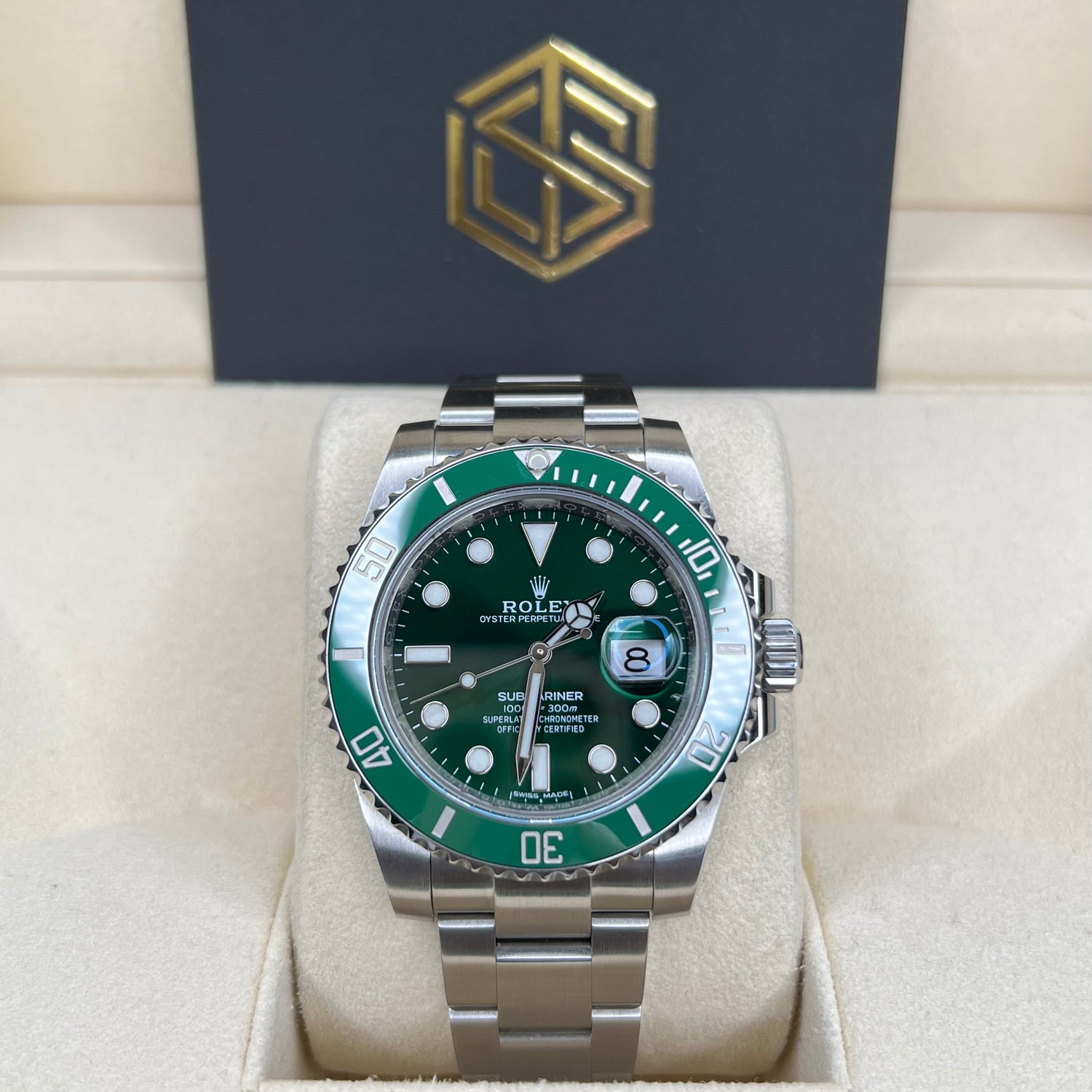 Rolex Submariner Date Green Dial Oystersteel Men's Watch 116610LV-0002