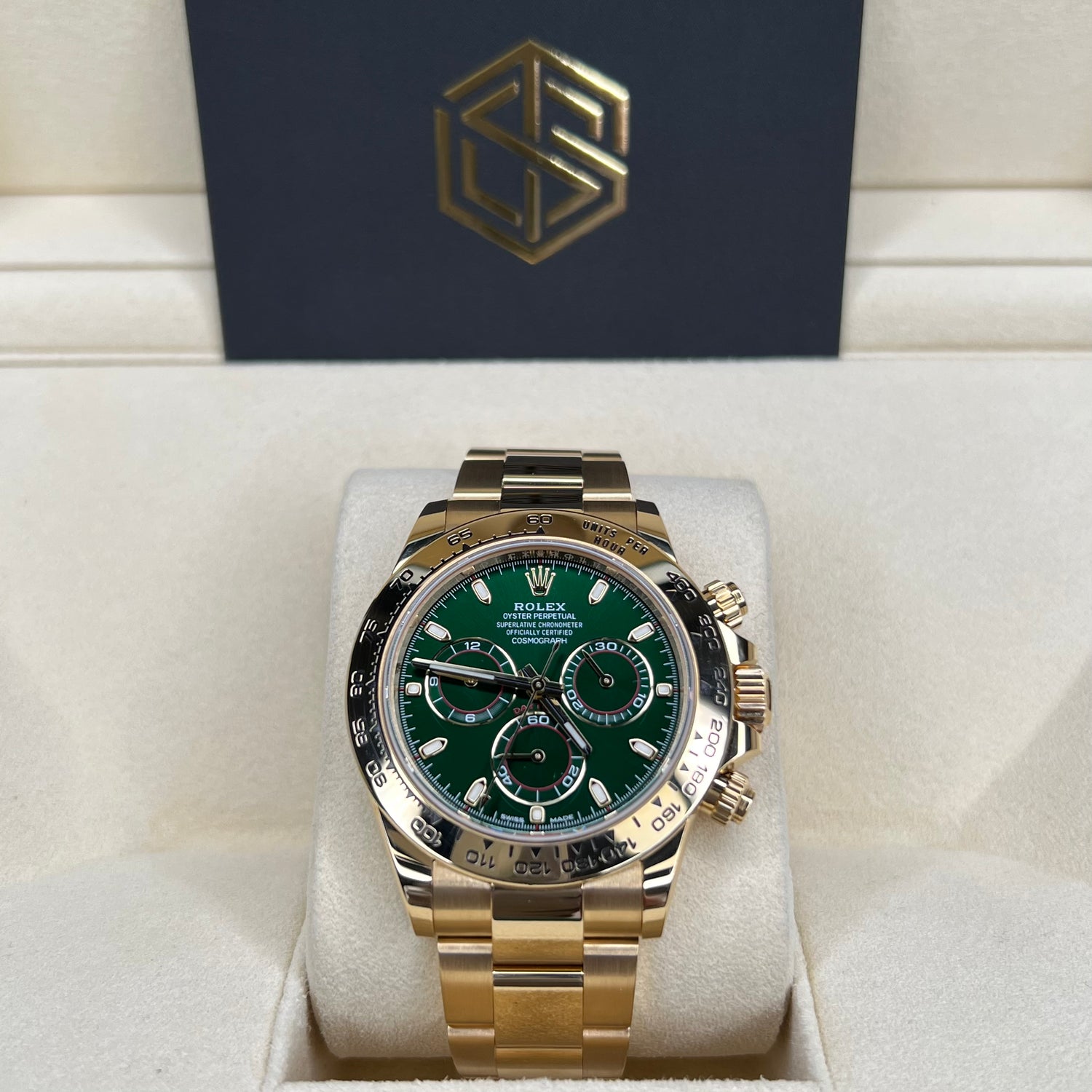 Rolex 116508 Cosmograph Daytona Green Dial John Mayer 2021 Full Set Watch