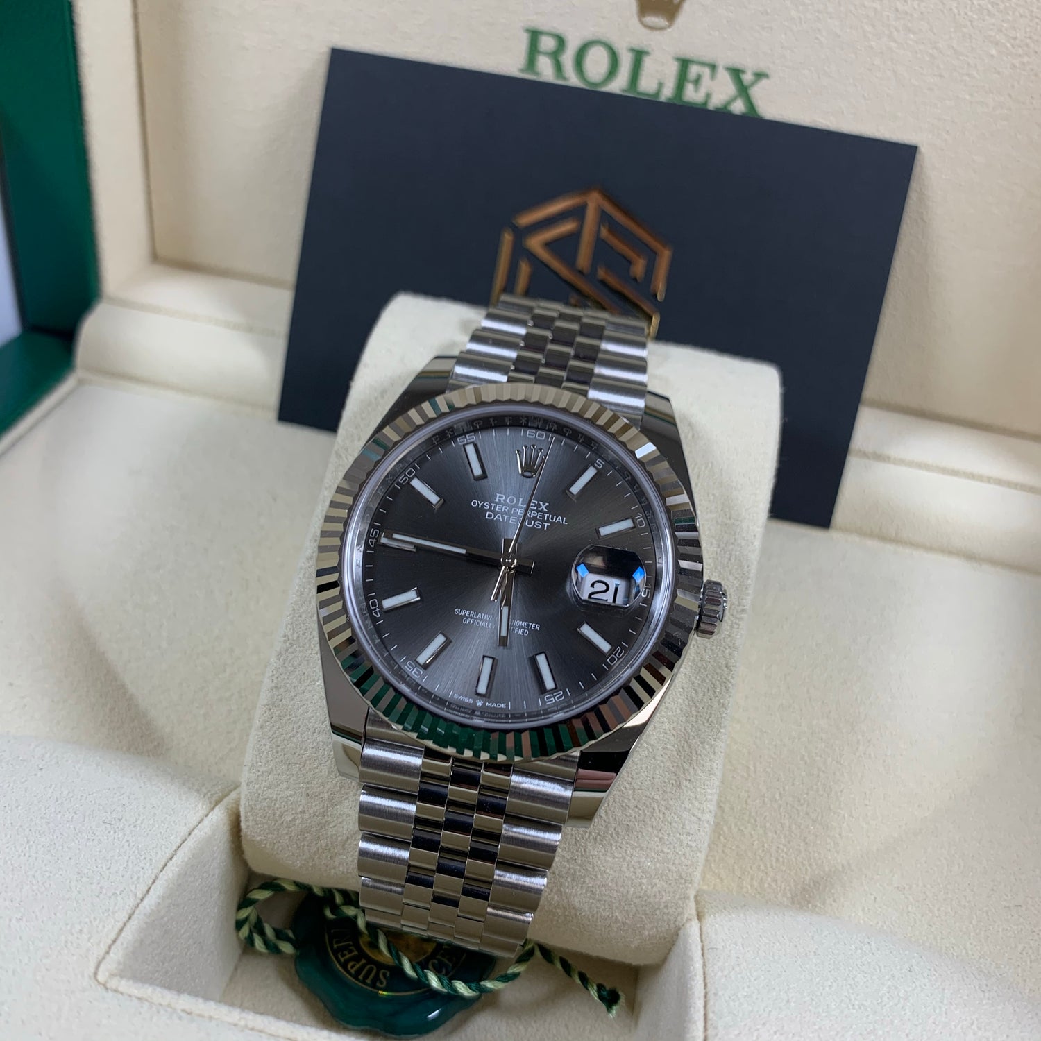 Rolex Datejust 41 126334 Rhodium Dial Jubilee 2021 Brand New Watch