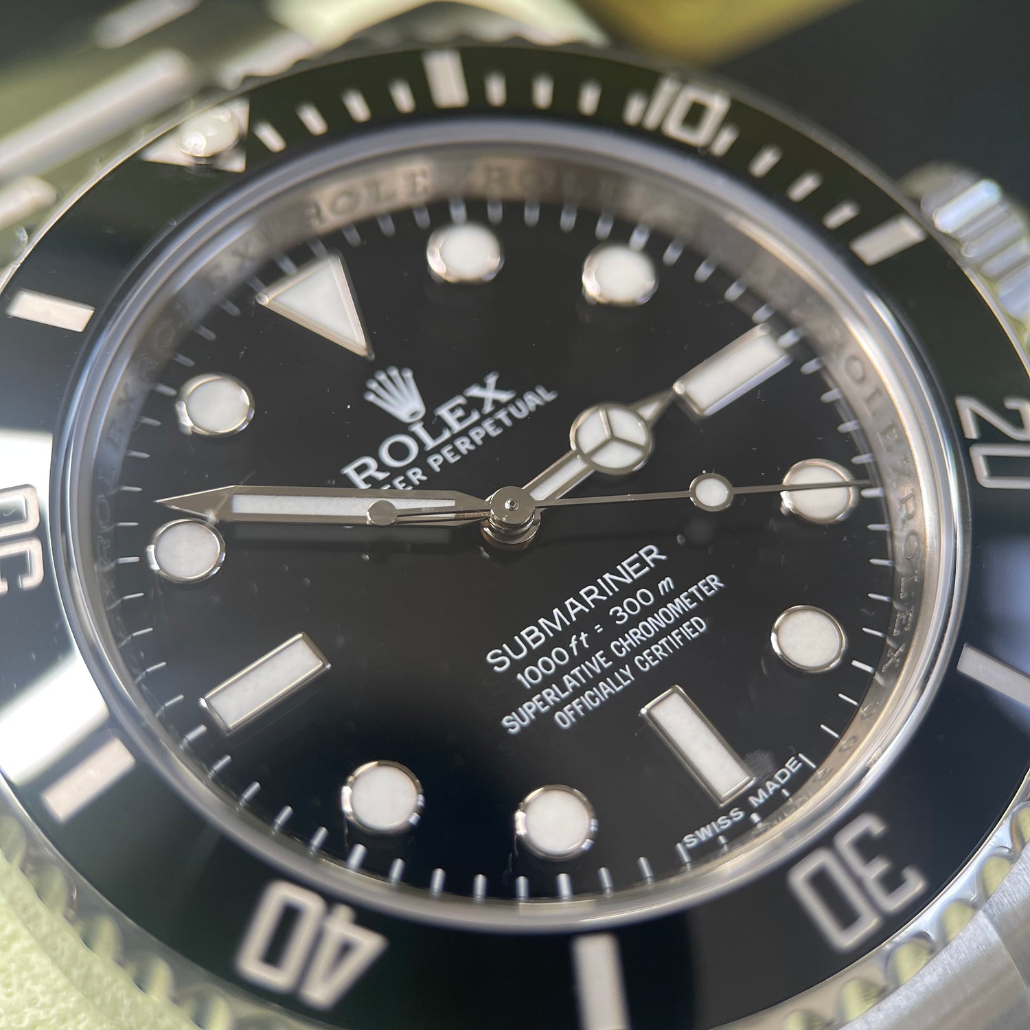 Rolex Submariner No Date 114060 2014 Collectors Full Set Watch