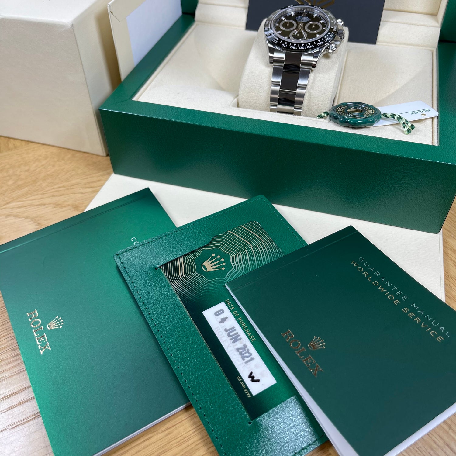 Rolex Cosmograph Daytona Ceramic Black Dial 116500LN June 2021 Brand New Watch