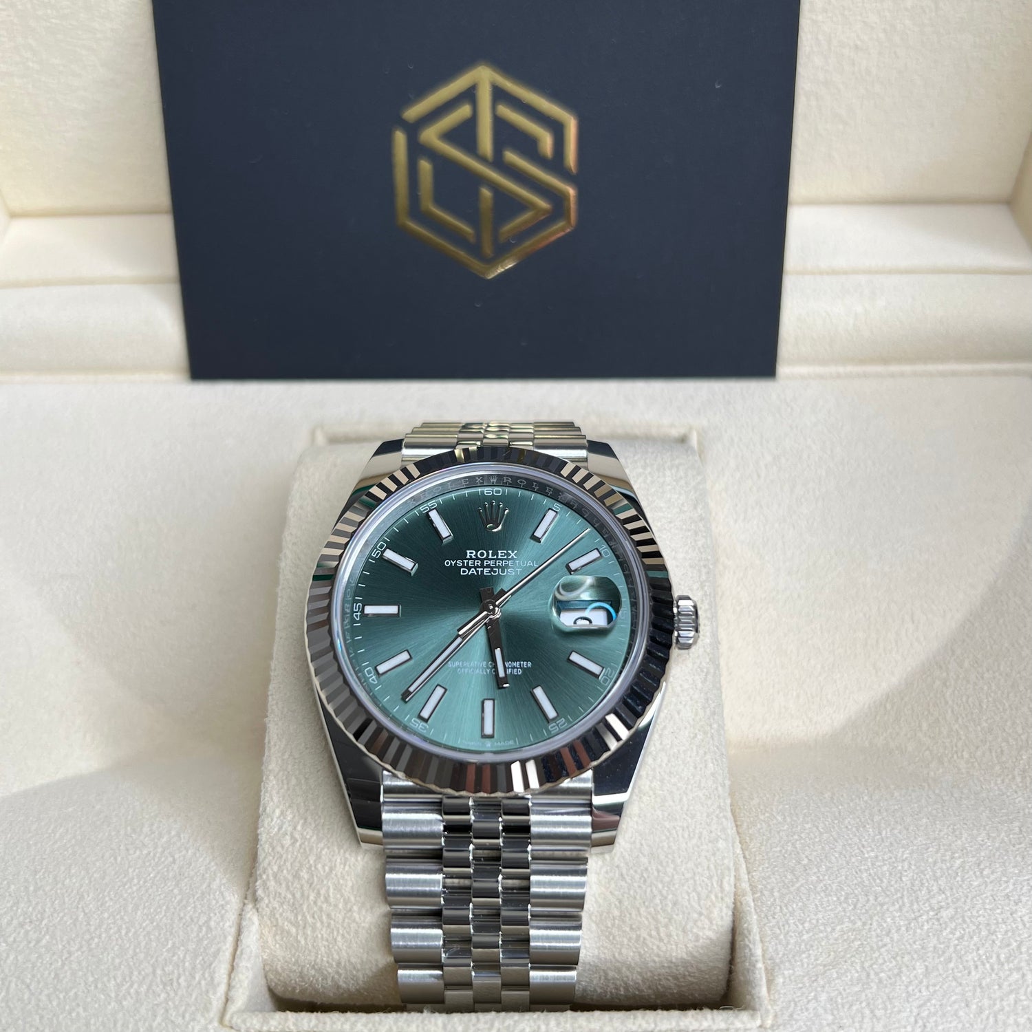 Rolex Datejust 41 126334 Mint Green Dial Jubilee 2022 NEW MODEL Watch - SwissTimepieces