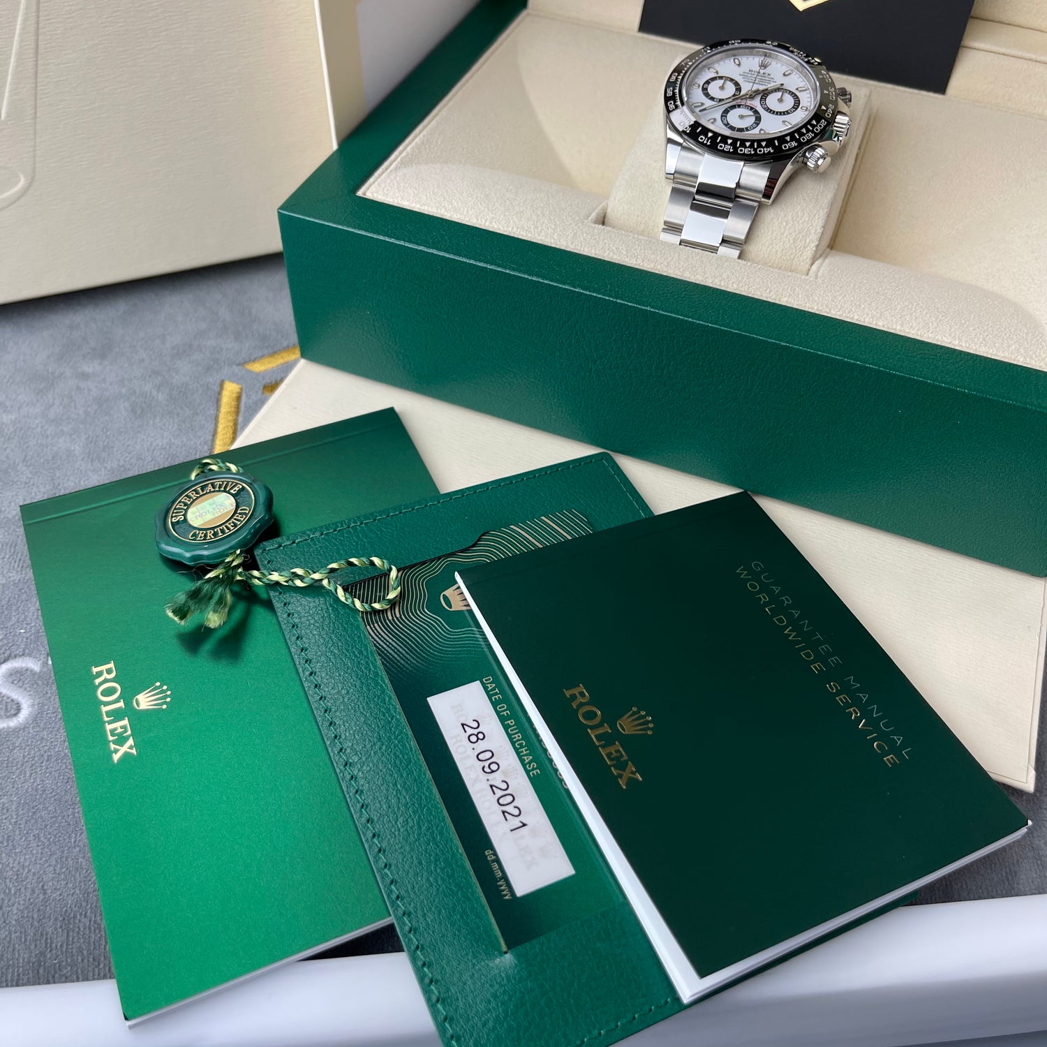 Rolex Cosmograph Daytona Ceramic White 'Panda' Dial 116500LN Unworn 2021 Full Set Watch