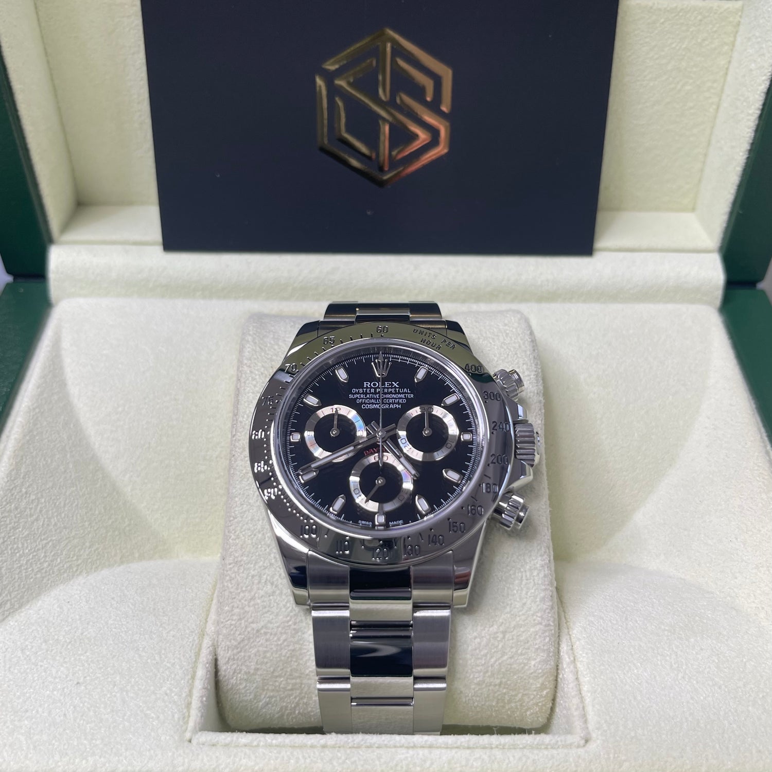 Rolex Cosmograph Daytona 116520 Black 'APH' Dial 2014 Full Set Watch