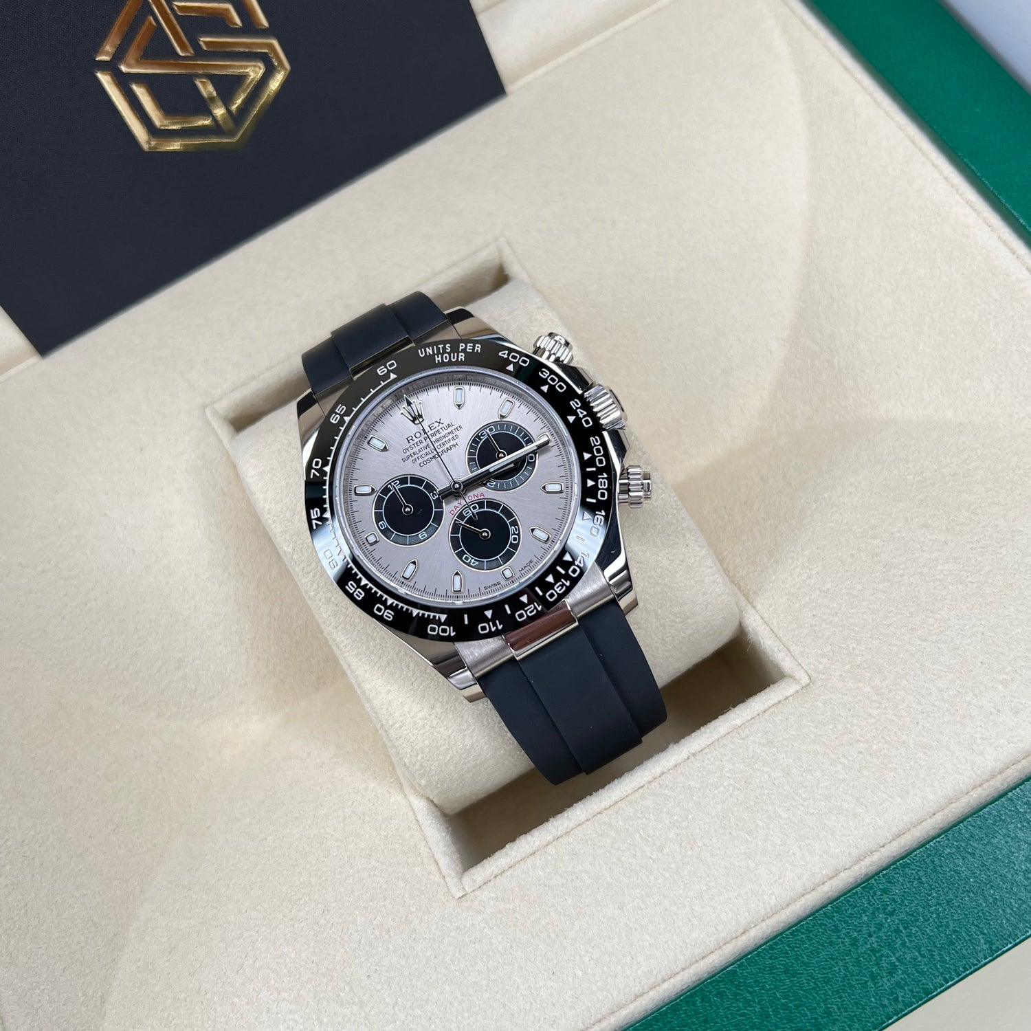 Rolex 116519LN Cosmograph Daytona White Gold Oyster Flex 'Ghost' 2019 Watch - SwissTimepieces