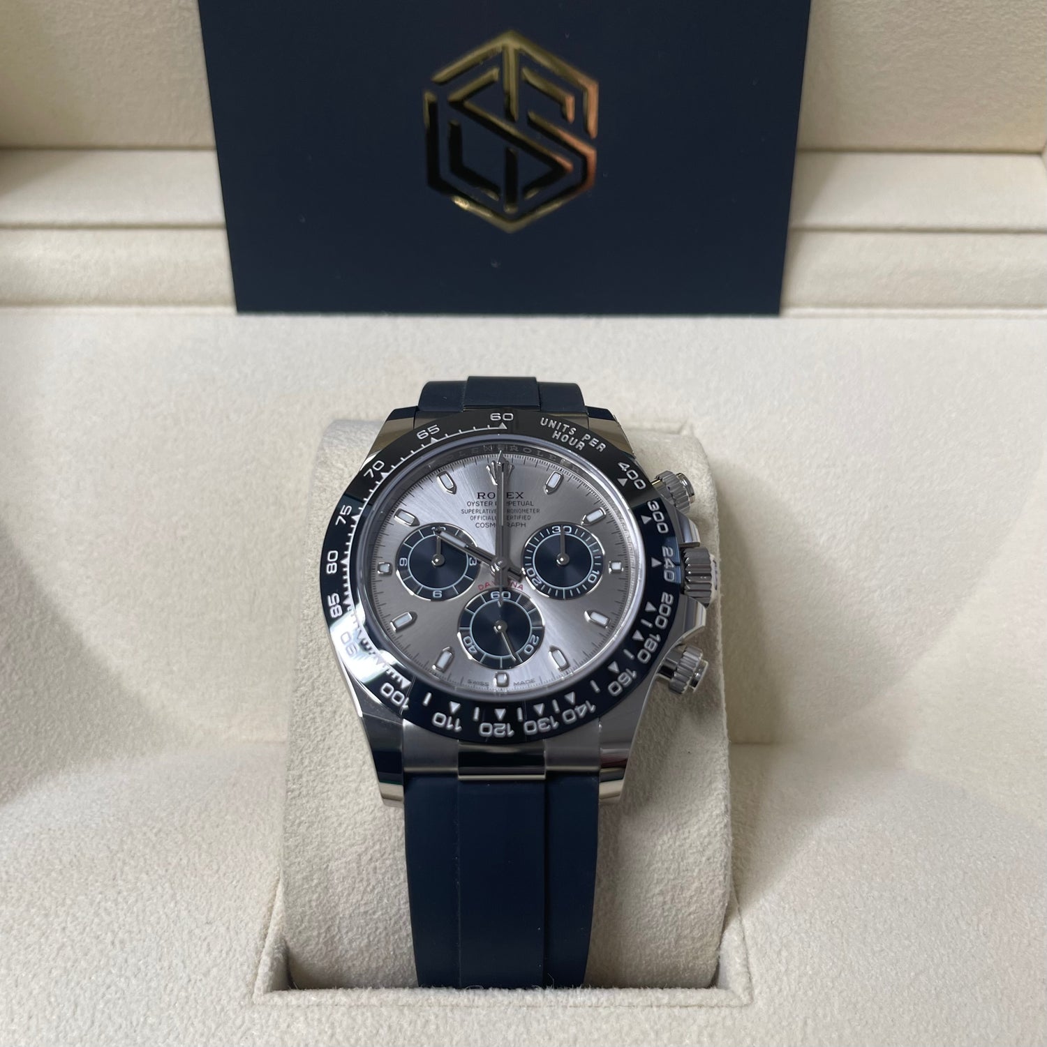 Rolex Cosmograph Daytona 18ct White Gold 116519LN Sept 2020 Mint Condition Watch