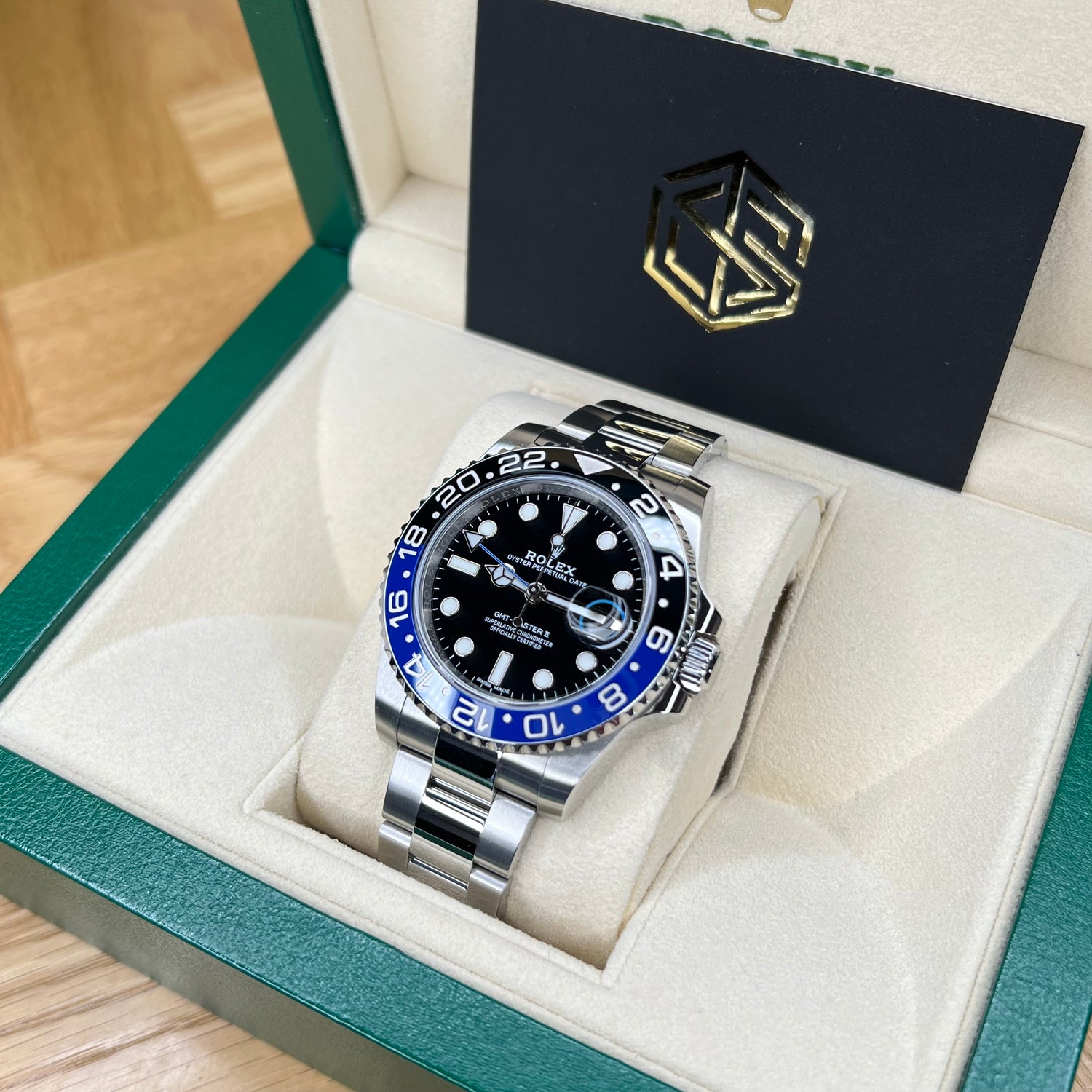 Rolex 116710BLNR GMT-Master II 'Batman' Oyster 2016 Full Set Watch - SwissTimepieces