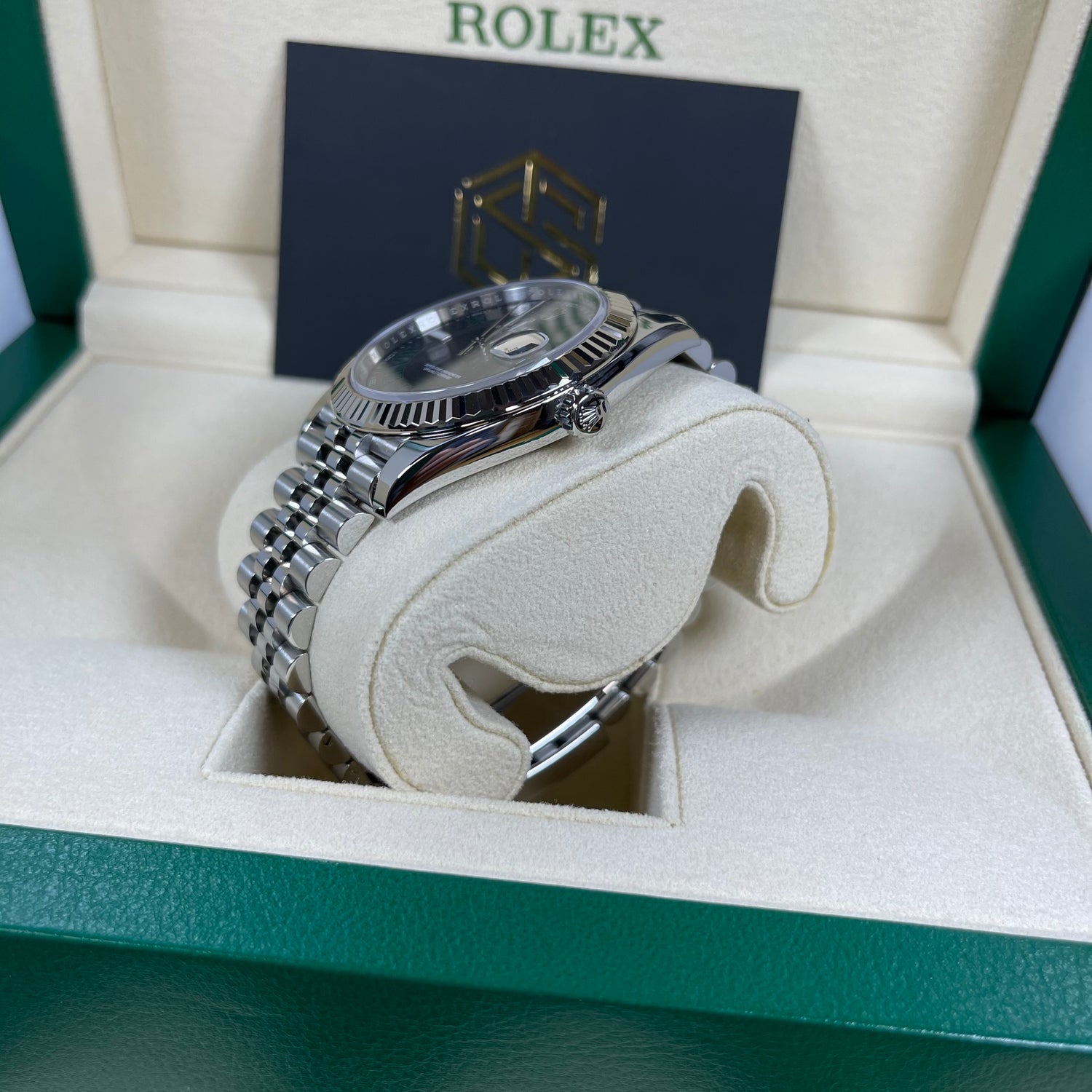 Rolex Datejust 41 126334 Wimbledon Dial Jubilee 2018 Mint Condition Watch