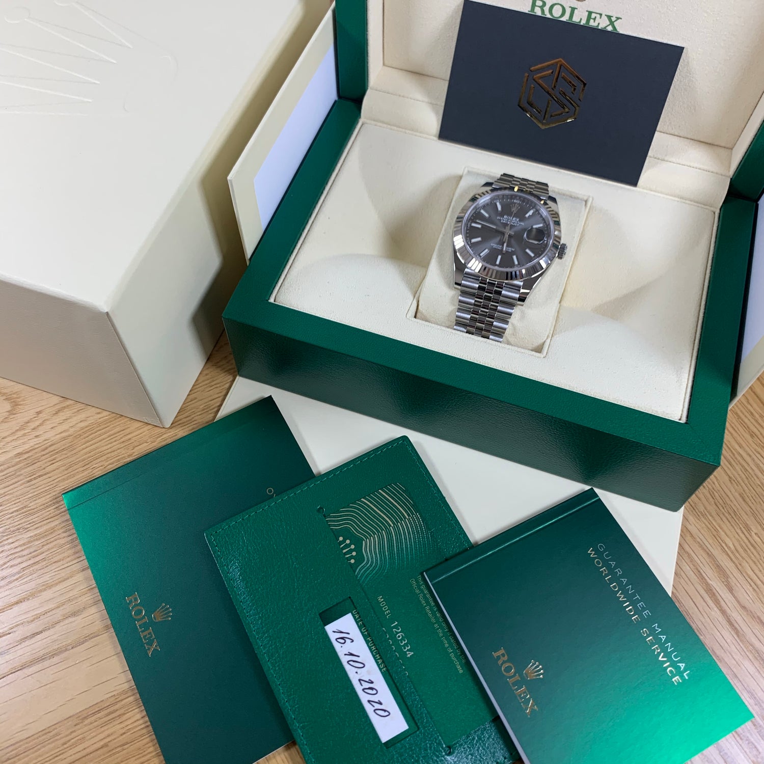 Rolex Datejust 41 126334 Rhodium Dial Jubilee 2021 Brand New Watch