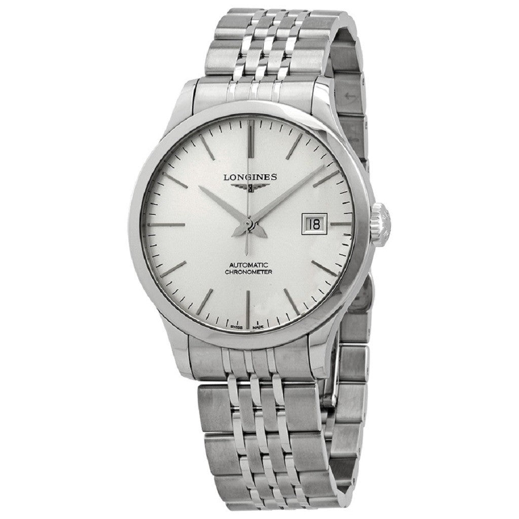Longines Men's Swiss Automatic Record Collection Stainless Steel Bracelet Watch L28204726