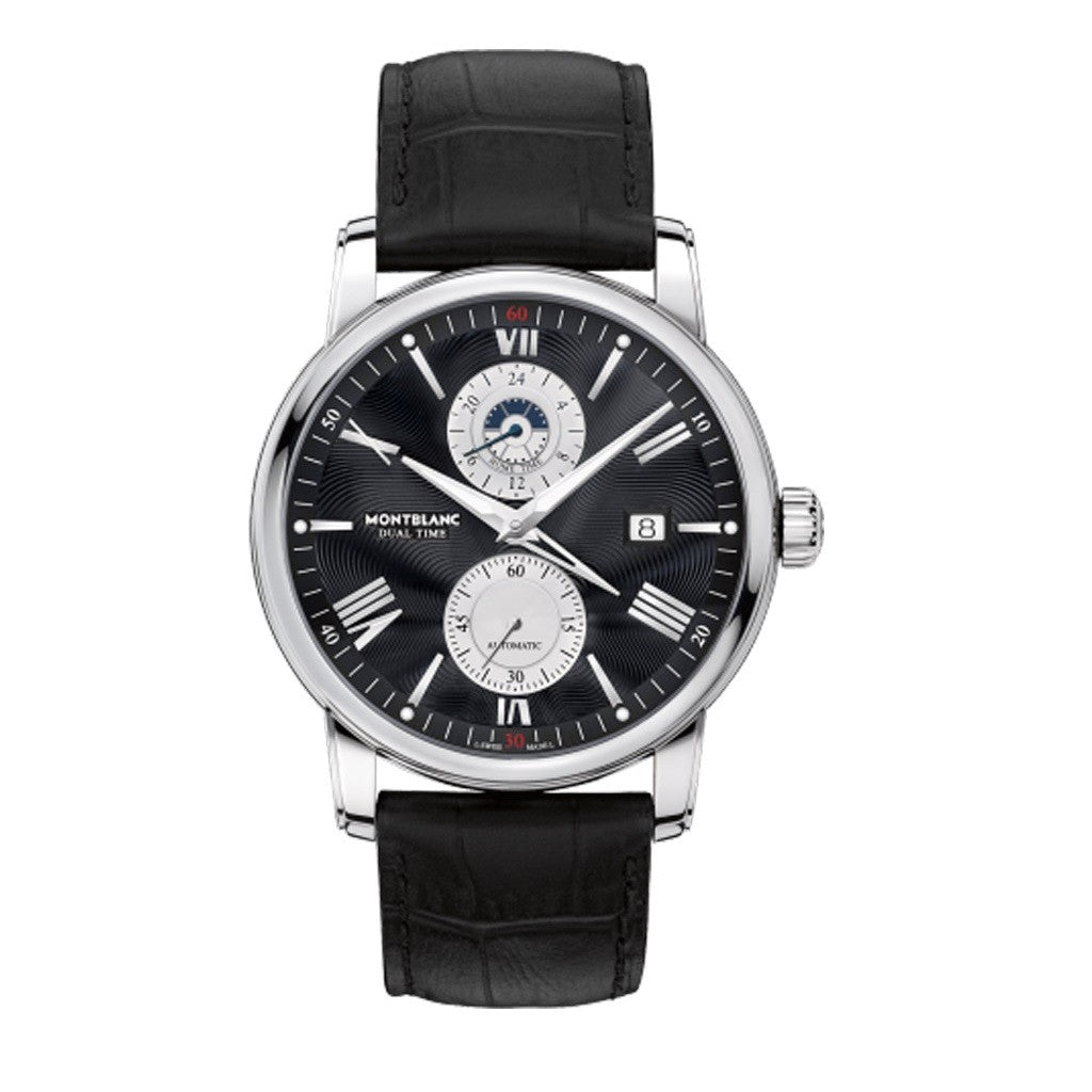 Montblanc 4810 Dual Time Black Dial Automatic Mens Watch - 114858
