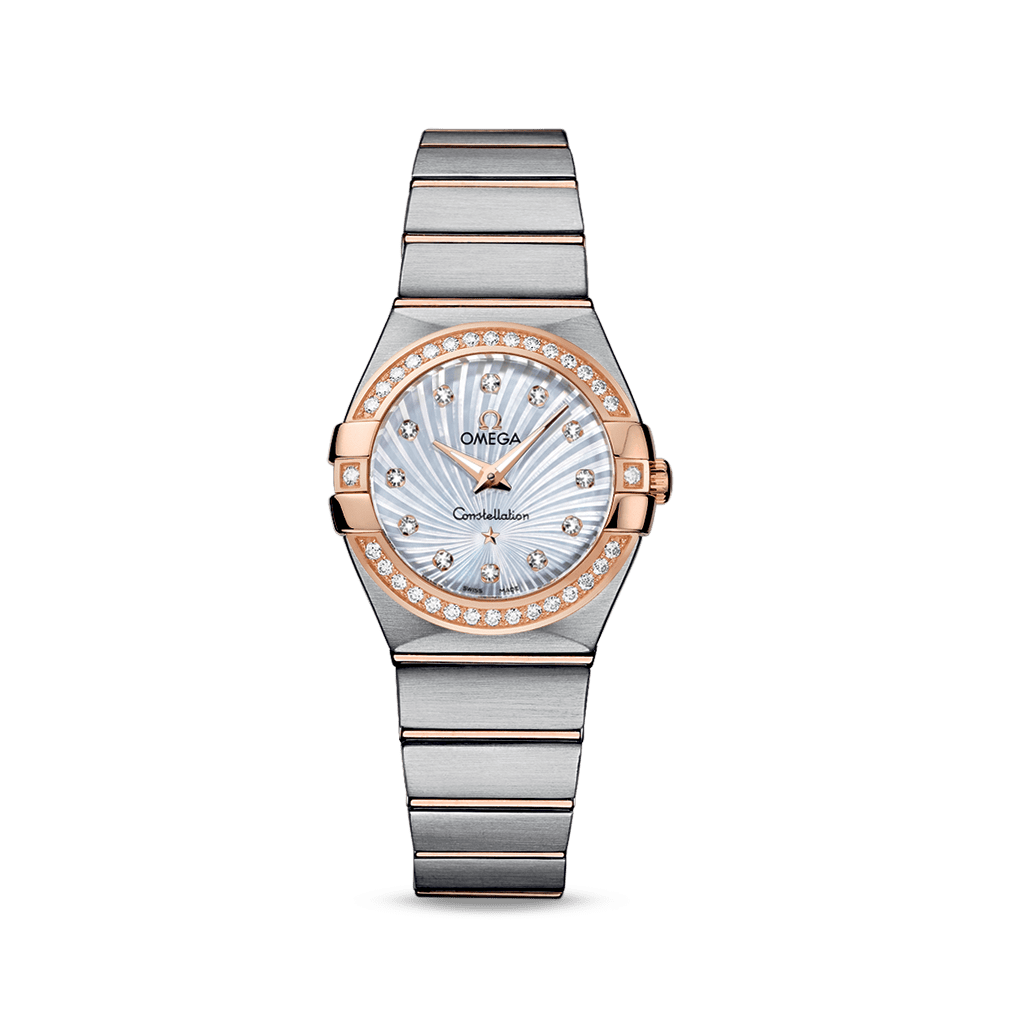 Omega Constellation Mother of Pearl Dial Ladies Quartz Watch 123.25.27.60.55.002
