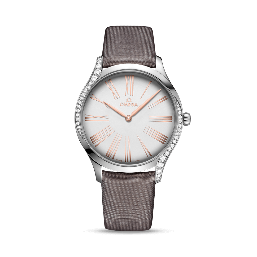 Omega De Ville Tresor Silver Dial 39mm Diamond Watch - 428.17.39.60.02.001