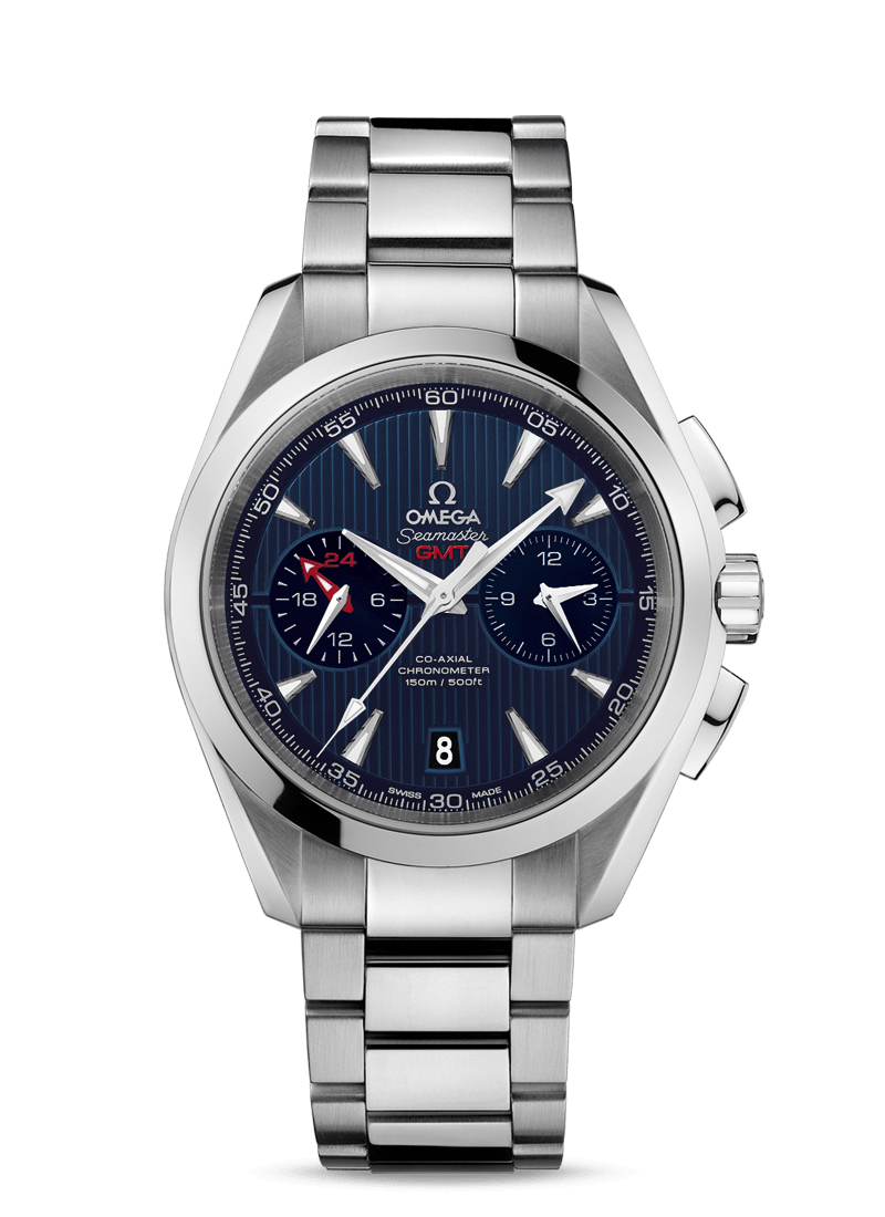 OMEGA Seamaster Aqua Terra 150M Co-Axial Chronometer GMT Chronograph 43 MM Watch - 231.10.43.52.03.001