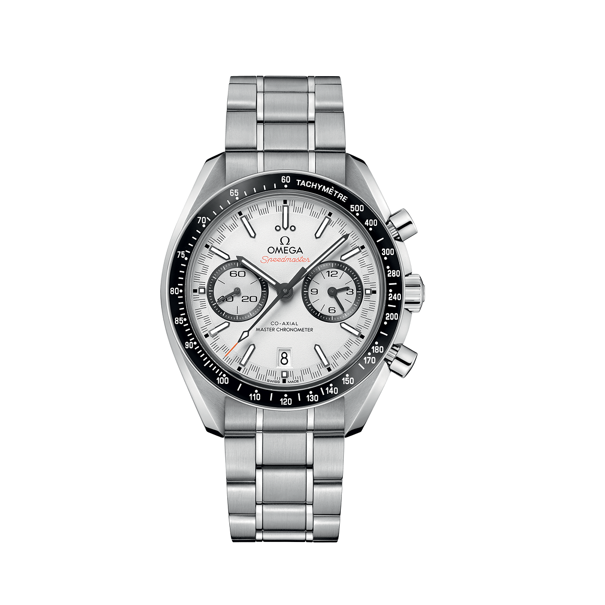 Omega Speedmaster Men's Steel White Chronograph Watch 44.25MM - 329.30.44.51.04.001
