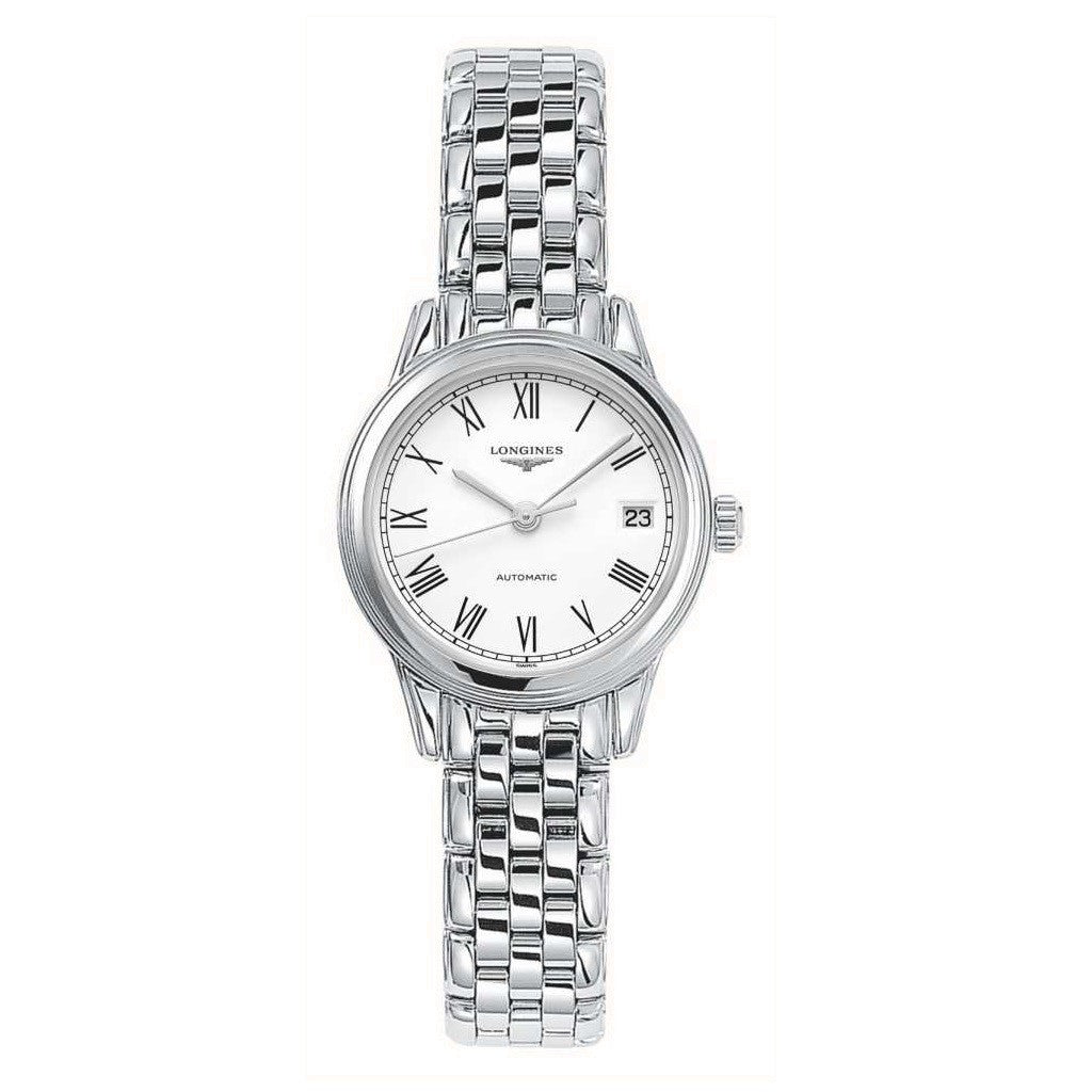 LONGINES Flagship Automatic Stainless Steel White Dial Ladies Watch L42744116