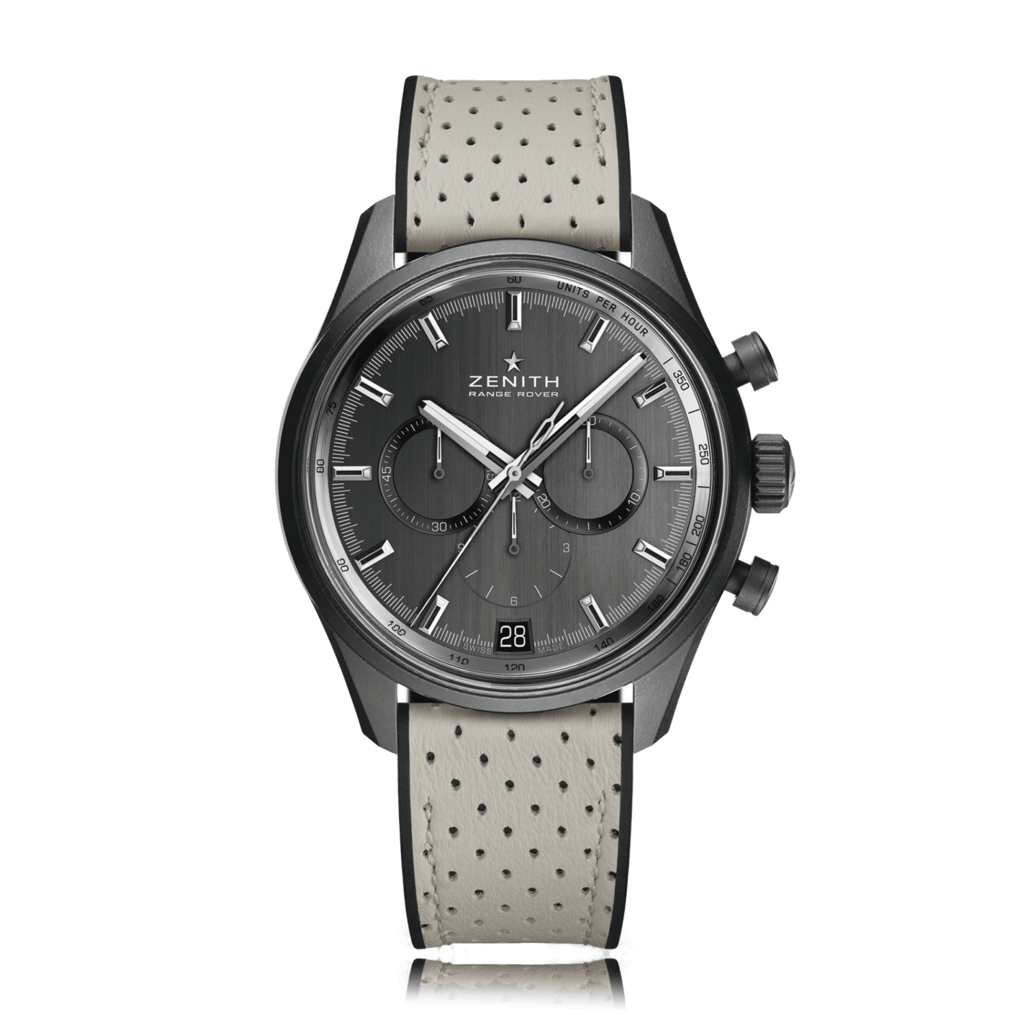 ZENITH Range Rover Automatic Aluminum Grey Dial Mens Watch 24.2040.400/27.R797