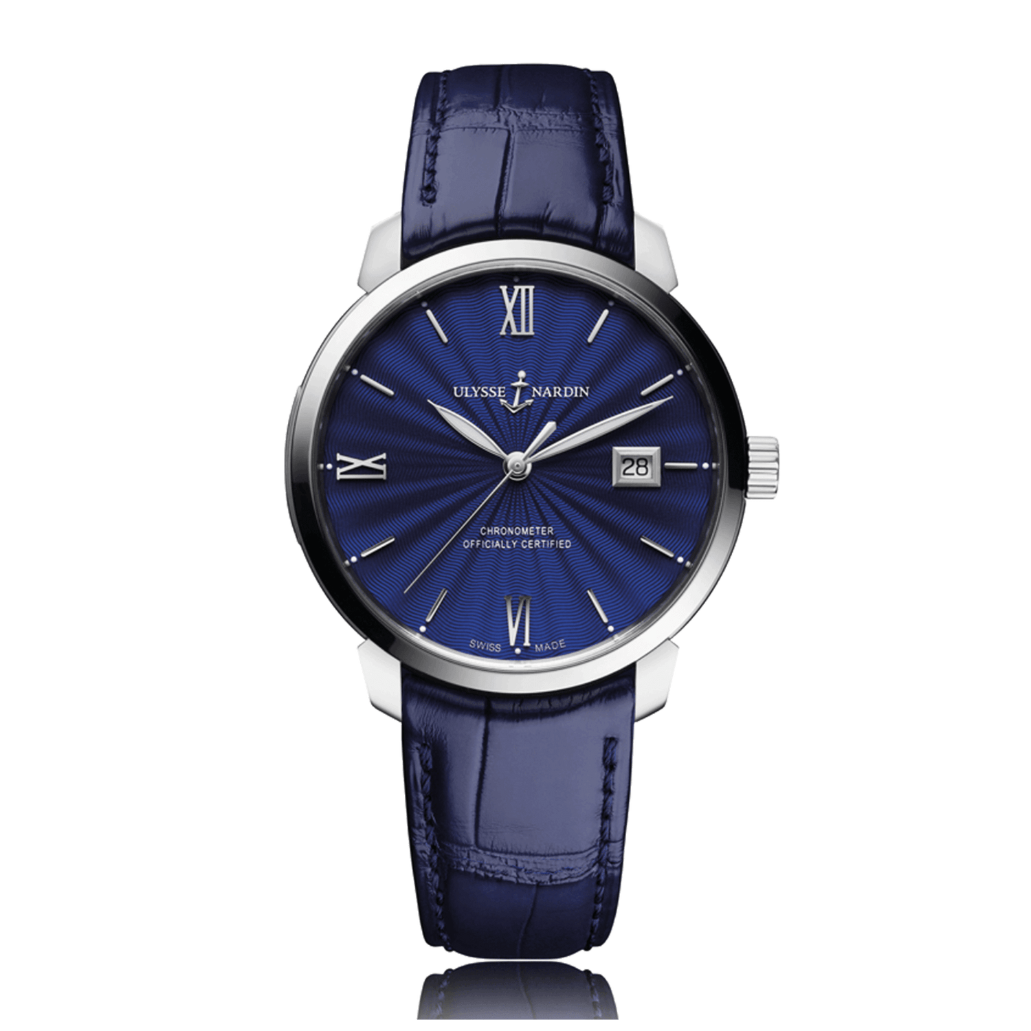 Ulysse Nardin Classico Automatic Stainless Steel Blue Dial Unisex Watch 8153-111-2/E3