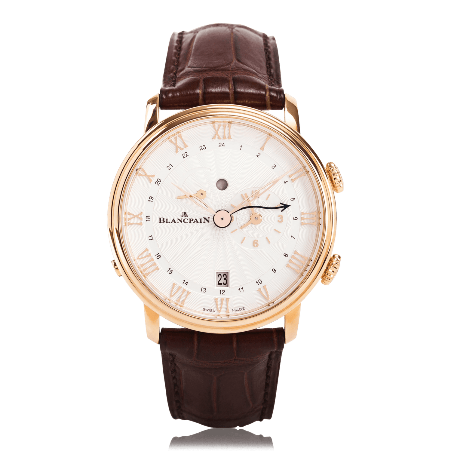 BLANCPAIN Villeret Réveil GMT Automatic Mens Watch 6640-3642-55B
