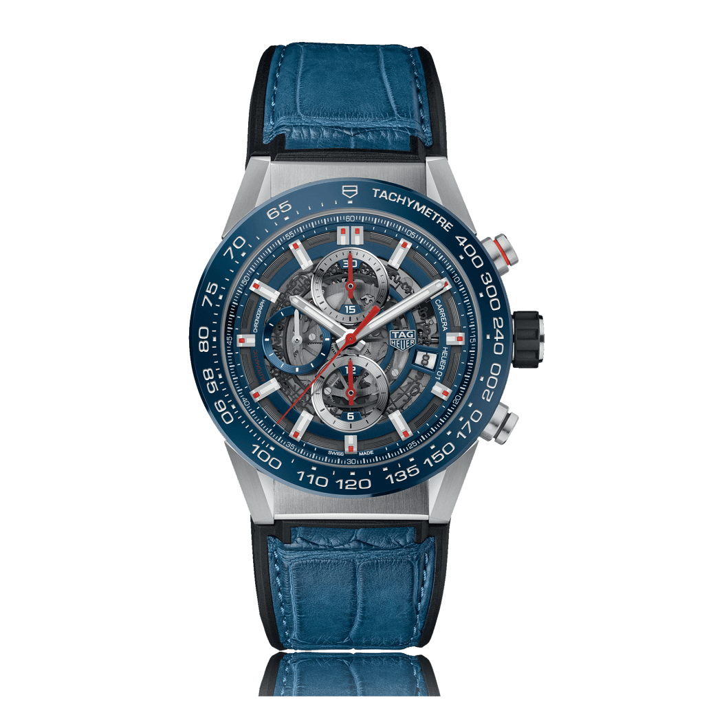 TAG HEUER Carrera Automatic Stainless Steel Blue Dial Mens Watch CAR201T.FC6406