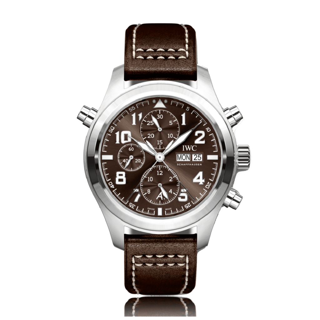 IWC Schaffhausen Pilot Automatic Stainless Steel Brown Dial Mens Watch IW371808