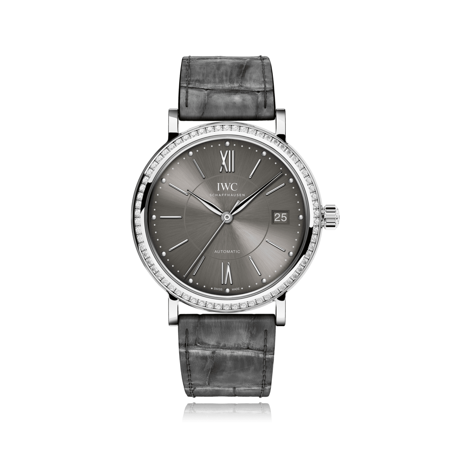 IWC Schaffhausen Portofino Midsize Grey Automatic Unisex Watch IW458104
