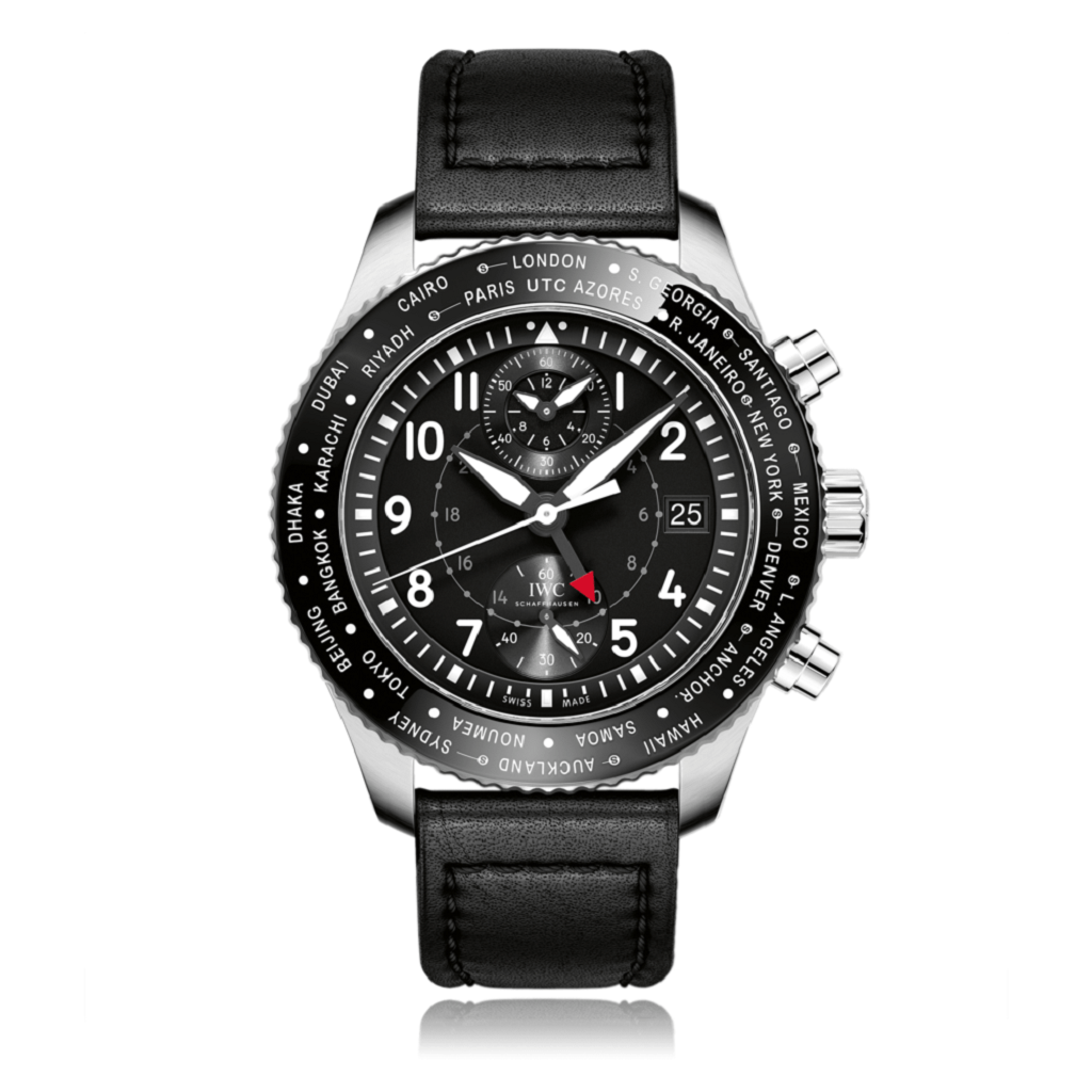 IWC Schaffhausen Pilot Automatic Stainless Steel Black Dial Mens Watch IW395001
