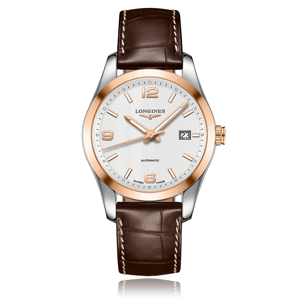 LONGINES Conquest Classic Automatic Steel & Rose Gold Mens Watch L27855763