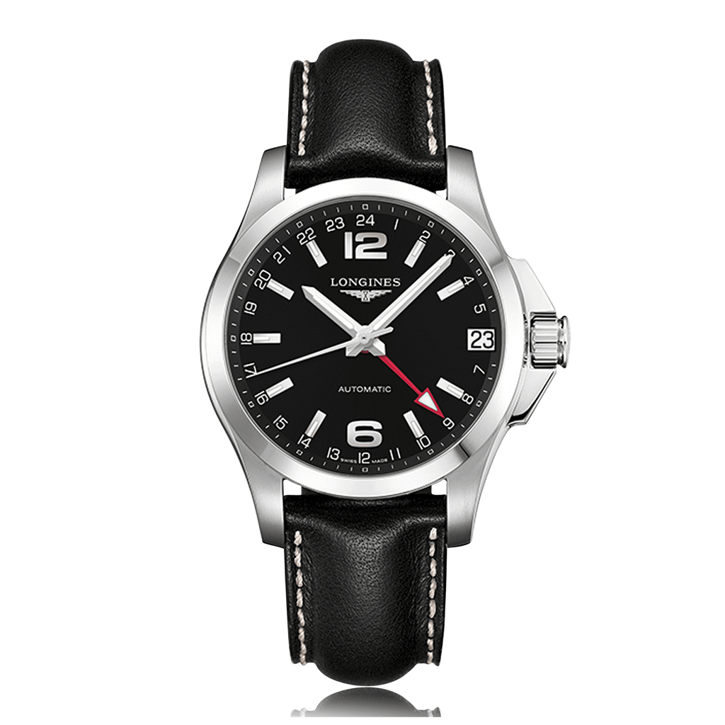 LONGINES Conquest Automatic Stainless Steel Black Dial Mens Watch L36784562