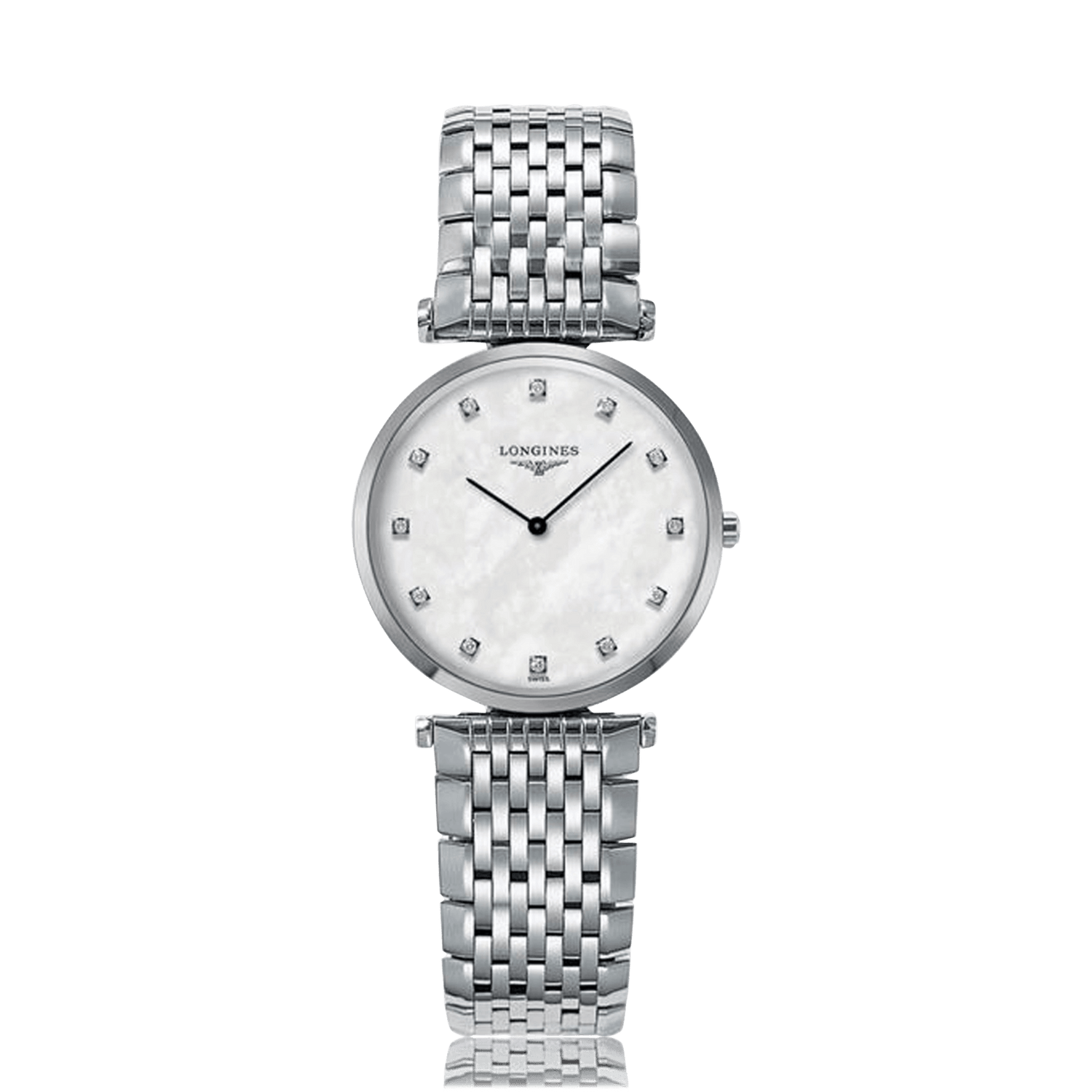 LONGINES La Grande Classique Stainless Steel Quartz Ladies Watch L45124876 - SwissTimepieces