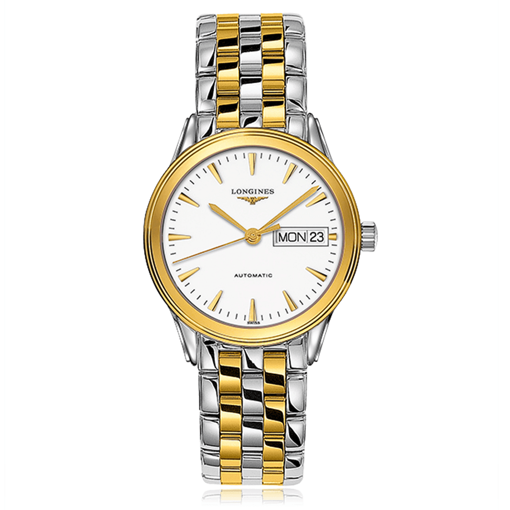 LONGINES Flagship Automatic Gold Plated White Dial Ladies Watch L47993227
