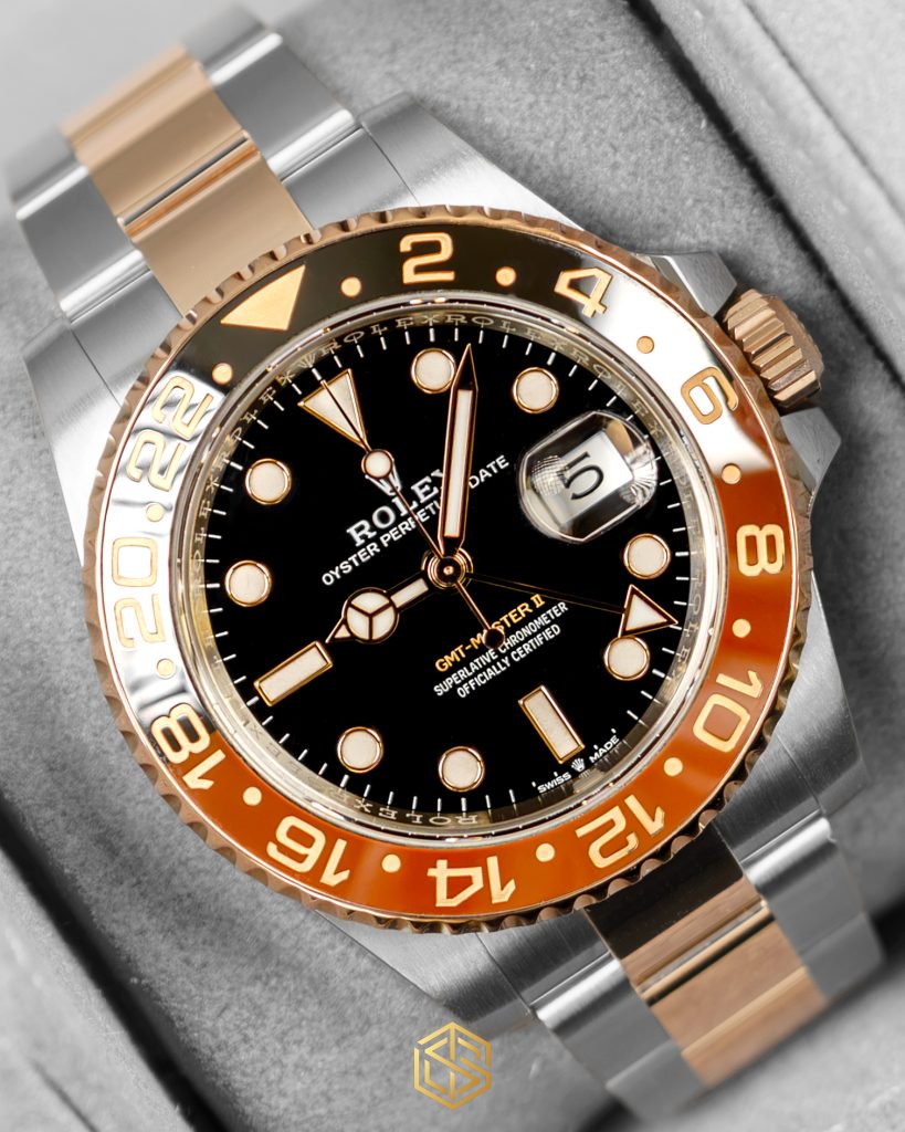 SwissTimepieces-1211-Rolex 126711CHNR GMT-Master II 'Root Beer' 2023 Full Set Watch-